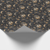 天空に独自の顔を作成する ラッピングペーパー (角)