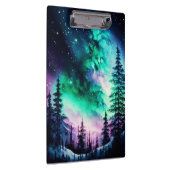 天空のオーロラボレアリスノーザンライツビビビッド クリップボード (右)