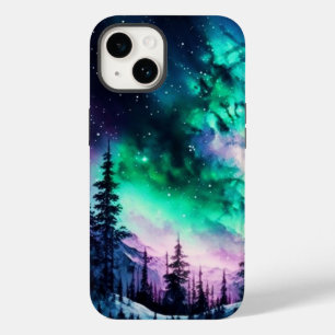 天空のオーロラボレアリスノーザンライツビビビッド Case-Mate iPhone 14ケース