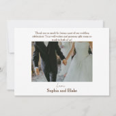 天空のオーロラボレリスのノーザンラ結婚イト サンキューカード (裏面)