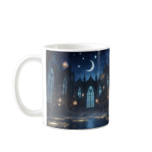 天空のゴシック様式の聖域 – 神秘的な夜