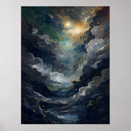 天空のシュールレアリスム垂直ポスター ポスター