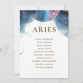 天空のシーティンググラフカード(ゲスト名あり) (裏面)