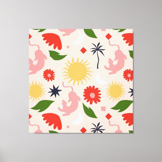 天空のジャングル キャンバスプリント (正面)