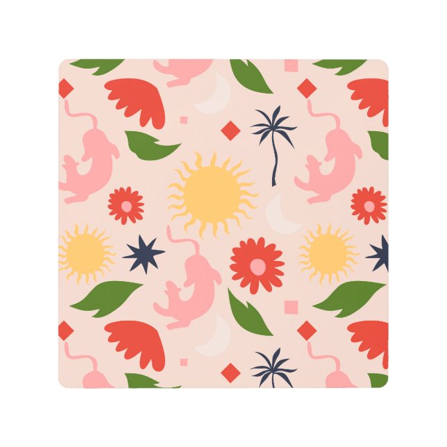 天空のジャングル メタルプリント (正面)