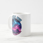 天空のネオン – 秘密が満ちてい白熱［赤熱］光を放つる空 コーヒーマグカップ (正面左)