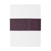 天空のブルゴーニュ金ゴールドムーン結婚フェイズ 招待状ベリーバンド (裏面例)