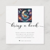 天空のベビーキリンが本の赤ちゃんシャワーを持参 スクエア名刺 (正面)