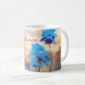 天空のマグ: カスタム コーヒーマグカップ (正面右)