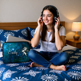 天空のユニコーンのカスタマイズ可能 ラップトップスリーブ