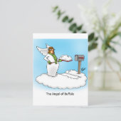 天空のユーモア天使の漫画の贈り物! ポストカード (スタンド正面)