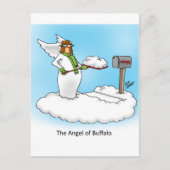 天空のユーモア天使の漫画の贈り物! ポストカード (正面)