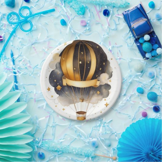 天空のワムシー：天気球の赤ちゃんシャワー ペーパープレート (パーティー)