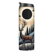 天空の下にシカを置く タンブラー (回転右)