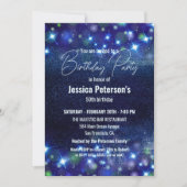 天空の光の輝き50th誕生日パーティー 招待状 (正面)