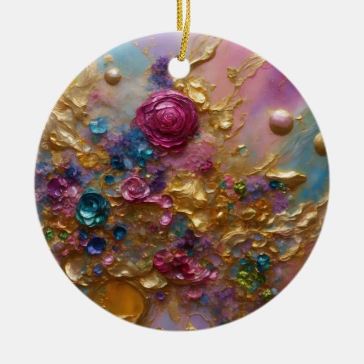 天空の円セラミックオーナメント セラミックオーナメント (正面)