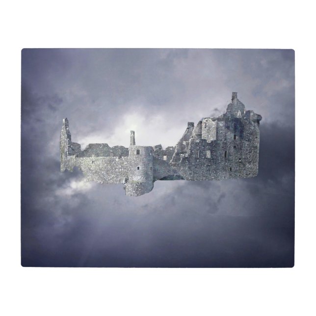 天空の城の金属壁画 メタルプリント (正面)