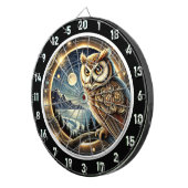 天空の夜景アート ダーツボード (正面右)