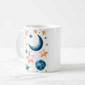 天空の夢の水色 コーヒーマグカップ (正面左)