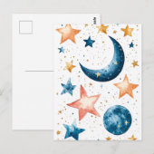 天空の夢の水色 ポストカード (正面/裏面)