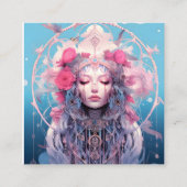 天空の夢の織機 スクエア名刺 (正面)