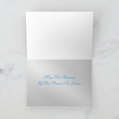 天空の天使のクリスマスの休日の挨拶状 シーズンカード (内部)