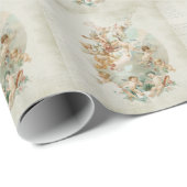 天空の天使の天使のヴィンテージの原稿 ラッピングペーパー (ロールコーナー)