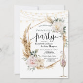 天空の太陽、月、星のエンゲージメント   招待状 (正面)