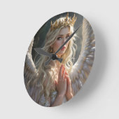 天空の女王 ラウンド壁時計 (傾斜)