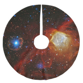 天空の宝石-星雲N90およびパルサーSXP1062 ブラッシュドポリエステルツリースカート