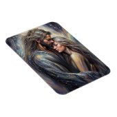 天空の抱擁ロマンチックな星空の夜 マグネット (右側)