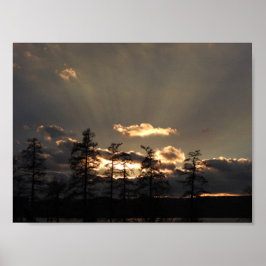 天空の日没 ポスター