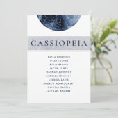 天空の灰色のシーティングプランカードゲスト名 (スタンド正面)