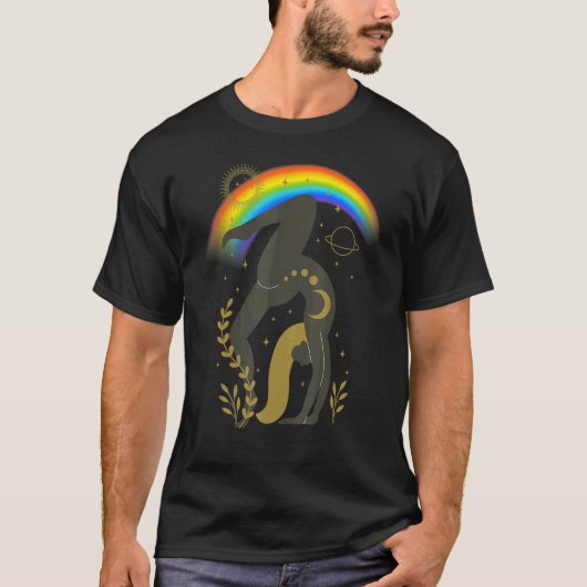 天空の瞑想ヨガ 3 Tシャツ (正面)