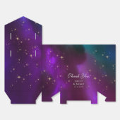 天空の紫ティール（緑がかった色）太陽の月結婚天文学 フェイバーボックス (見開き)