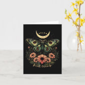 天空の蛾の繊細なアンチトランプ カード (黄色い花)