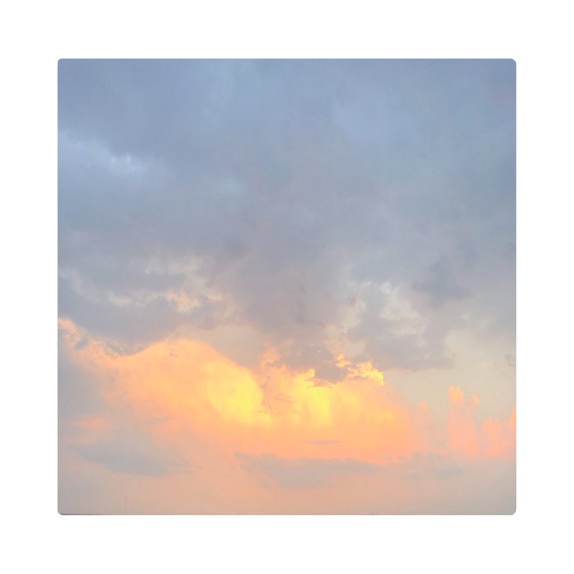 天空の金属の壁画 メタルプリント (正面)