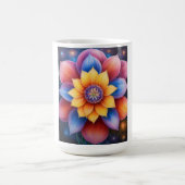 天空の開花マグ コーヒーマグカップ (中央)