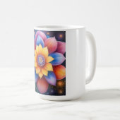 天空の開花マグ コーヒーマグカップ (正面右)