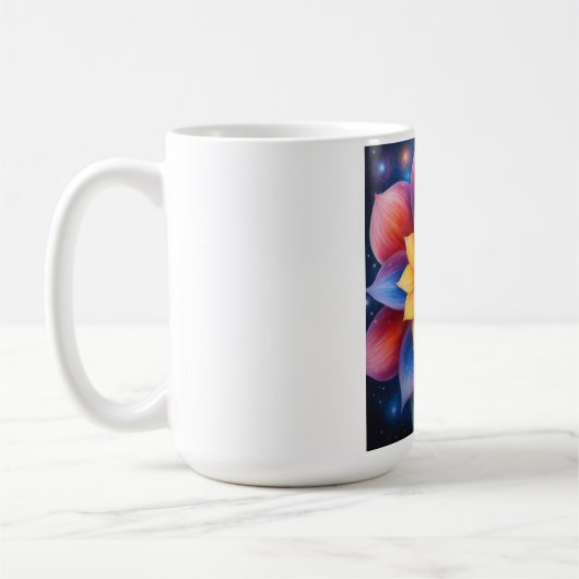 天空の開花マグ コーヒーマグカップ (左)