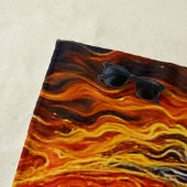 天空の陰陽アート ビーチタオル (インサイチュ)