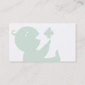 天空の雲のベビープロダクト名刺 名刺 (裏面)