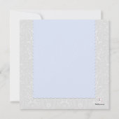 天空の青いダマスク織の写真はあなた/Notecardを感謝していしています サンキューカード (裏面)