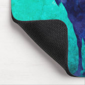 天空の青いムースシルエット マウスパッド (コーナー)