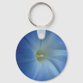 天空の青い朝顔の花の写真 キーホルダー (正面)