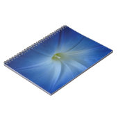 天空の青い朝顔の花の写真 ノートブック (左側)