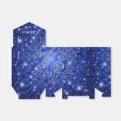 天空の青い渦巻き旋回と星のテントの好意ボックス フェイバーボックス (折り畳みなし)