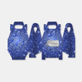 天空の青い渦巻き旋回&星切り妻の好意ボックス フェイバーボックス (折り畳みなし)