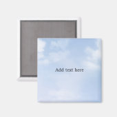 天空の青色のテンプレート、カスタマイズ可能、 マグネット (正面/裏面)