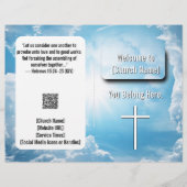 天空の青雲教会の公報 チラシ (正面)